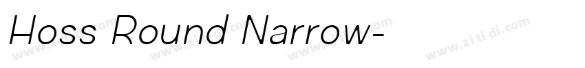 Hoss Round Narrow字体转换